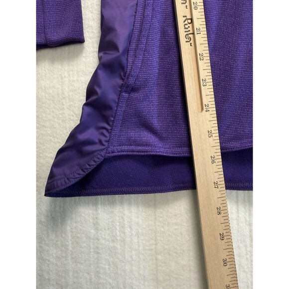 Adidas Women’s ClimaWarm Hoodie Purple Half Zip Pullover Jacket Size M - Picture 5 of 10
